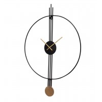 Ring & Stripes Metal Wall Clock